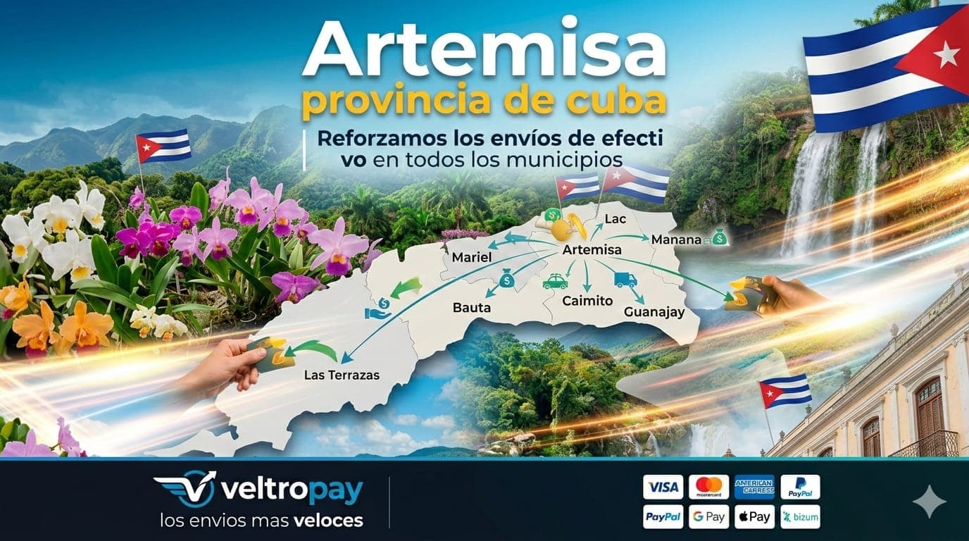 Enviar Dinero a Artemisa, Cuba: Veltropay Garantiza Entregas de Efectivo en 24-48 Horas