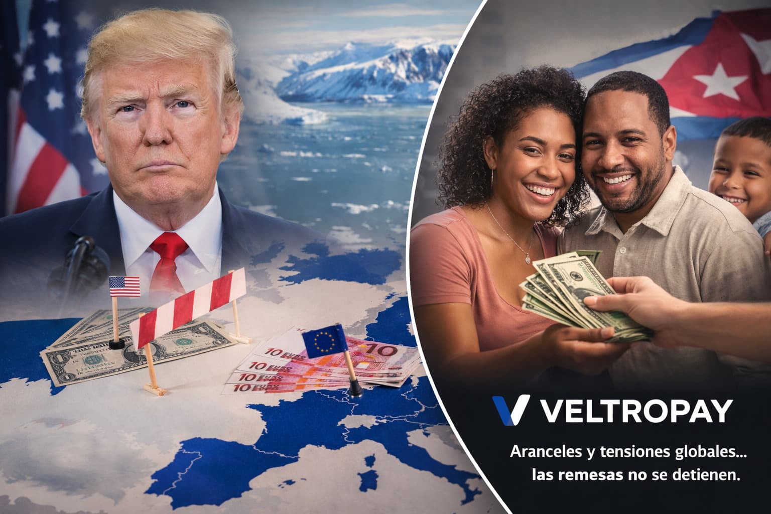 Trump vuelve a agitar el tablero internacional con amenazas de aranceles por Groenlandia