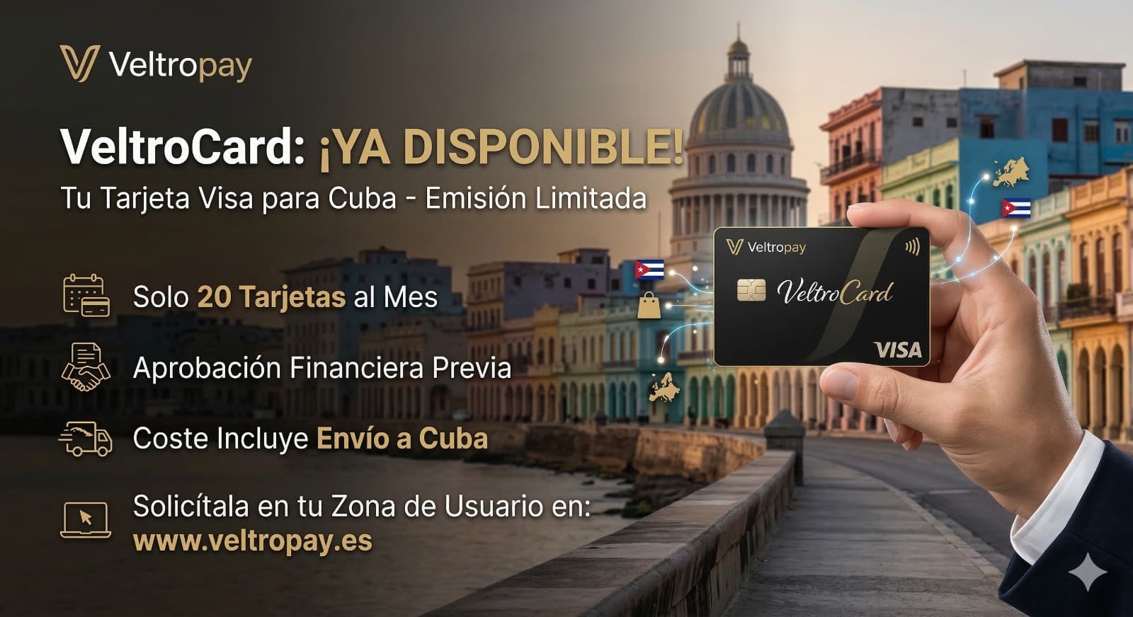 ¡VeltroCard Ya Está Disponible! Solicita tu Tarjeta y Revoluciona tus Remesas a Cuba