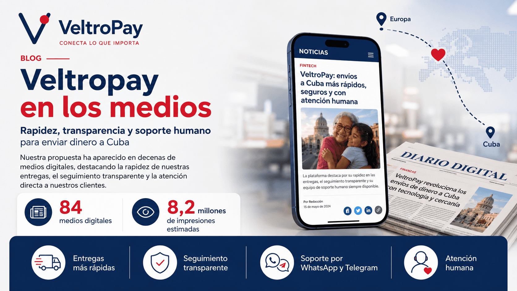 VeltroPay en los medios: rapidez y atención humana